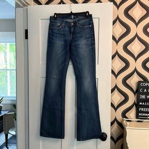EUC 7 for all mankind bootcut denim - size 26 /inseam 34
